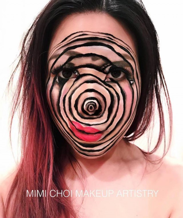 Жутковатый макияж от Мими Чой