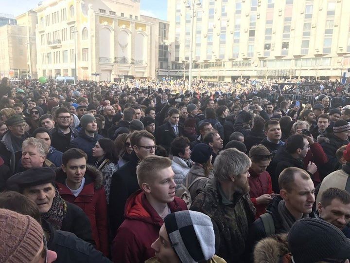 Более 500 оппозиционеров задержали в Москве