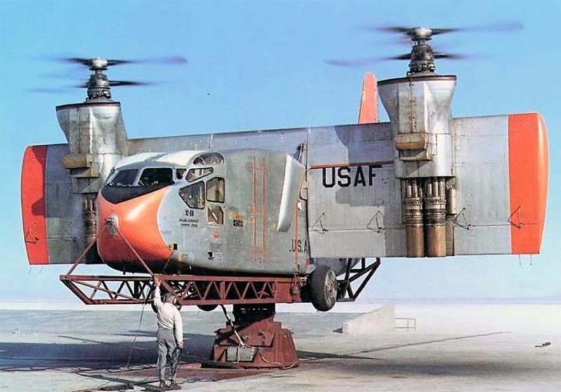 Экспериментальный конвертоплан Hiller X-18 (США)