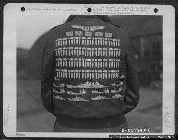 Рисунки на куртках американских пилотов Второй мировой войны