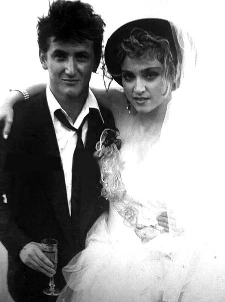 Мадонна в день свадьбы с Шоном Пенном, 16 августа 1985