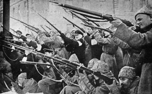 Перестрелка с полицией. Петроград, март 1917 года.