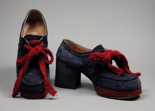 Модная обувь 70-х