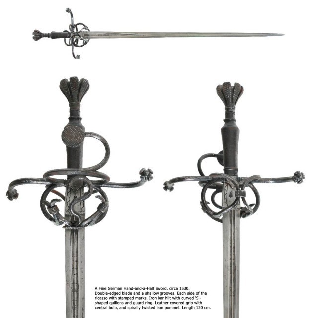 5. Рейтарский меч (мог использоваться как альтернатива кацбальгеру) 