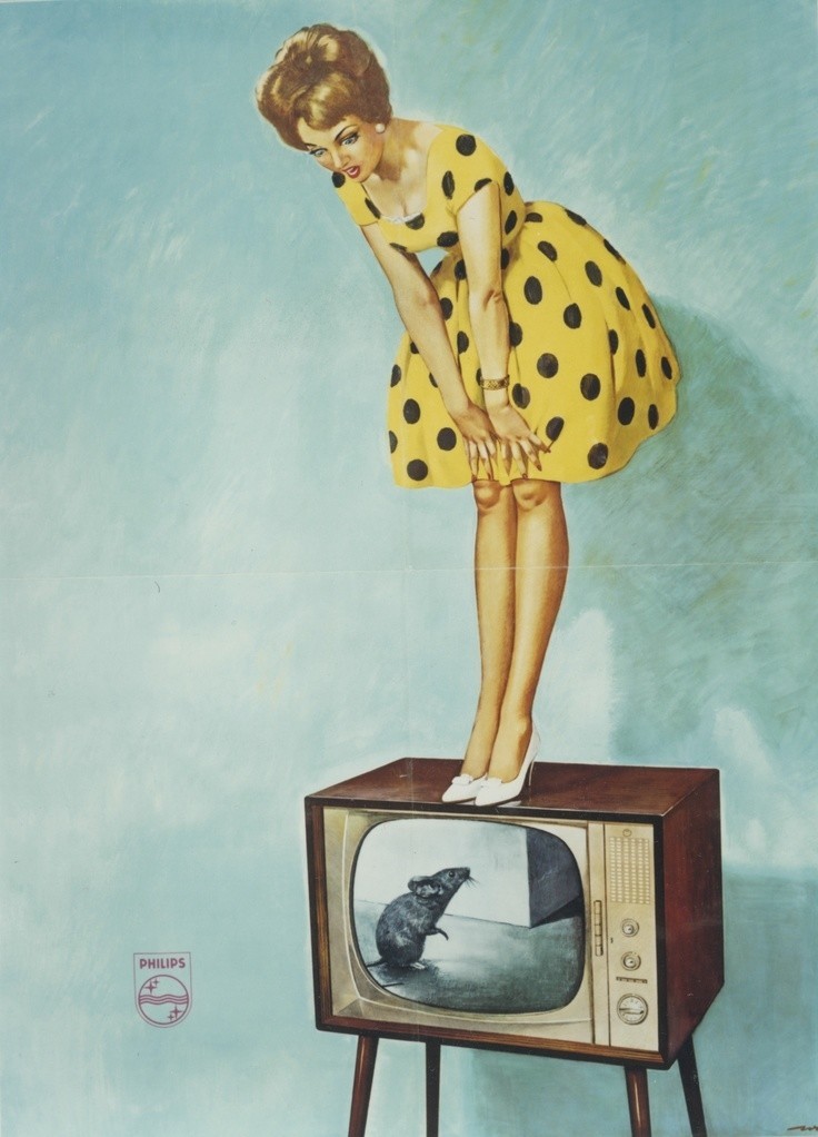 Реклама телевизора Philips, 1961 год
