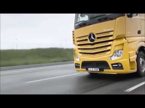 Новая система безопасности грузовиков Mercedes 