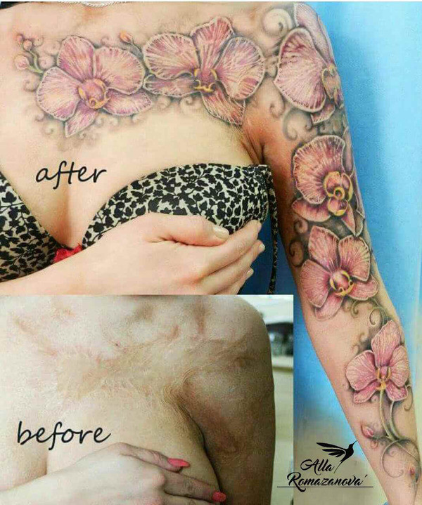 Татуировка, которая превратила шрам от татуировки в произведение искусства