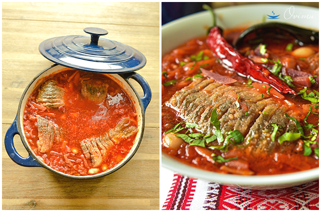 Украинская кухня. Борщ с карасями
