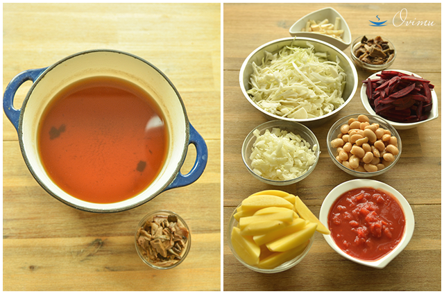 Украинская кухня. Борщ с карасями