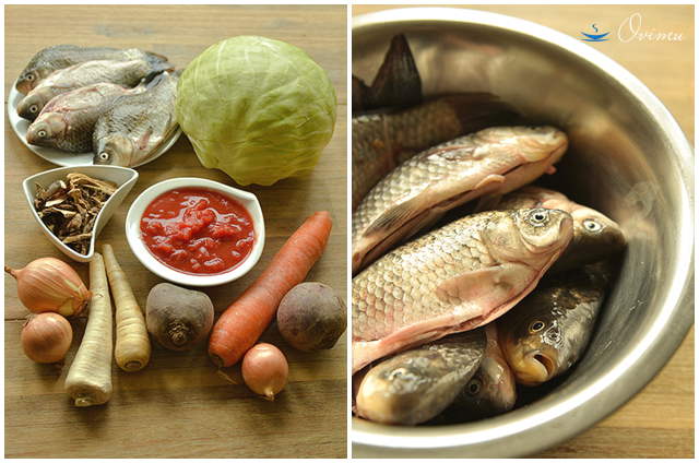 Украинская кухня. Борщ с карасями