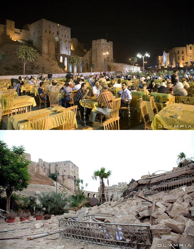 25 фотографий сирийского города Алеппо до и после войны