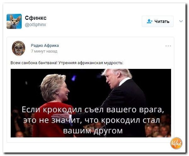 Политические коментарии соцсетей - 100