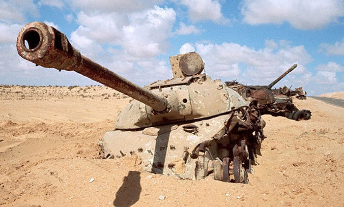 Тяжелый танк ИС-3М египетской армии, уничтоженный во время Шестидневной войны