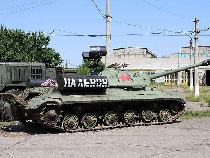 Танк ИС-3, использовавшийся силами ДНР в боях против ВСУ