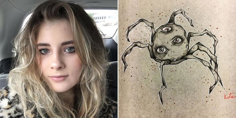 У неё в 17 лет диагностировали шизофрению и вот что она рисует