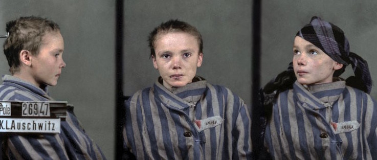 Чеслава Квока, 14-летняя полячка, узница концлагеря Освенцим, находясь в плену вместе со своей матерью в 1942 году. Оба умерли в течение трех месяцев 
