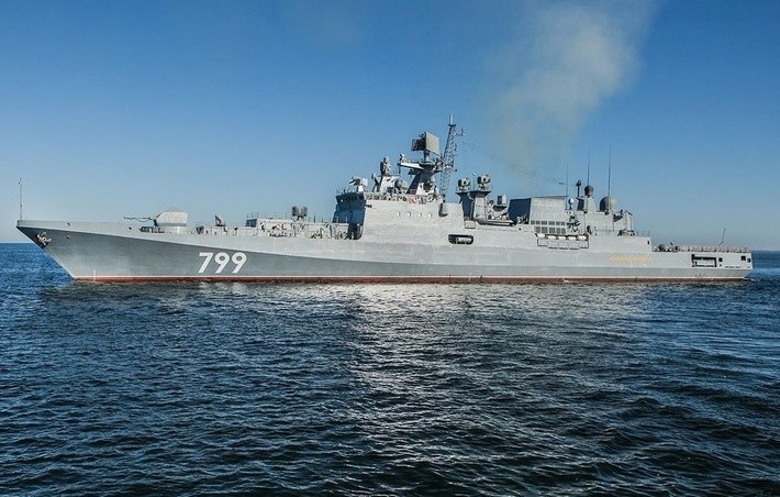 Фрегат «Адмирал Макаров» выполнил успешную стрельбу из ЗРК «Штиль»
