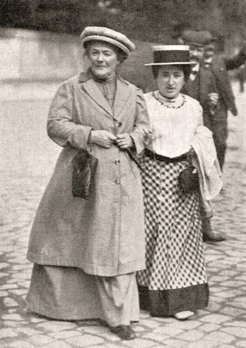  Клара Цеткин и Роза Люксембург. 1910 