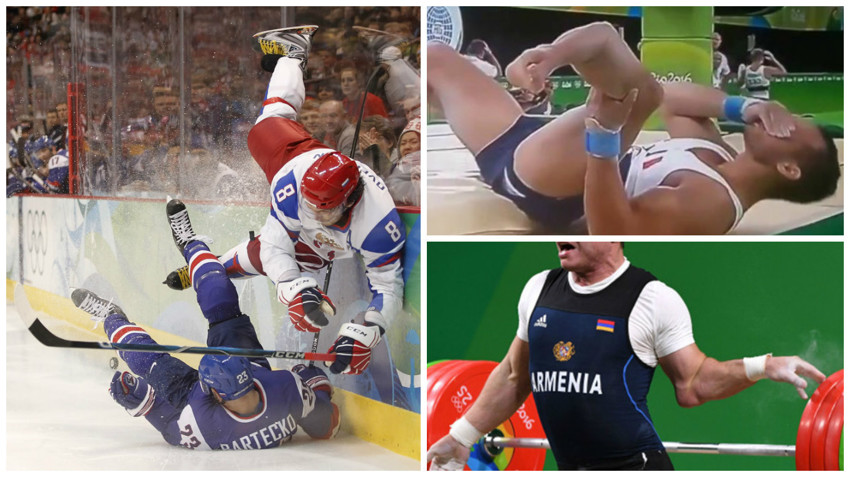 Самые жуткие травмы, полученные спортсменами. Впечатлительным не смотреть!