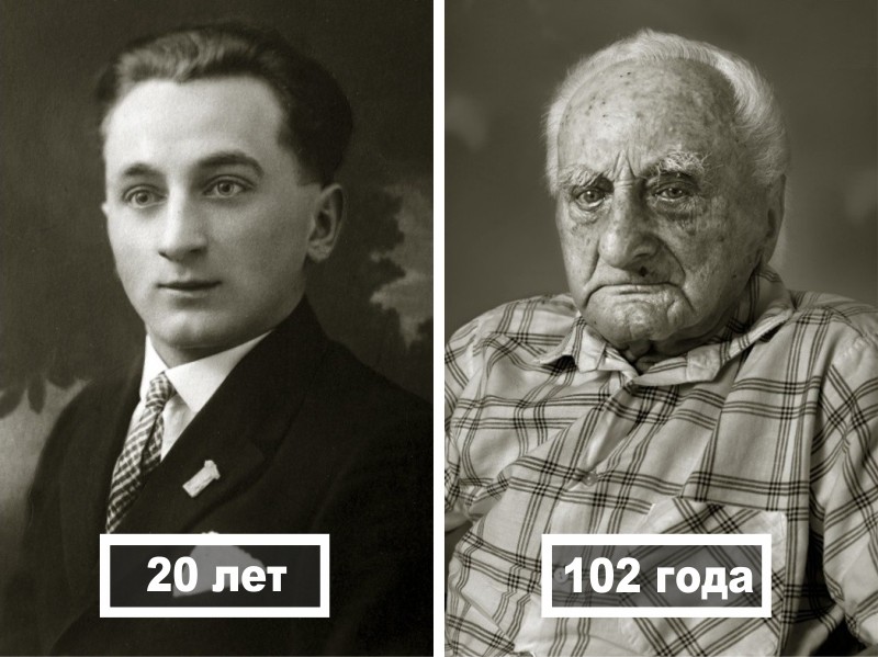 Людвик Чибик, 20 лет (квалифицированный кондитер) и 102 года