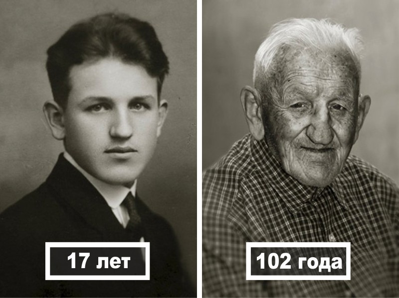 Станислав Спачил, 17 лет (квалифицированный электрик) и 102 года
