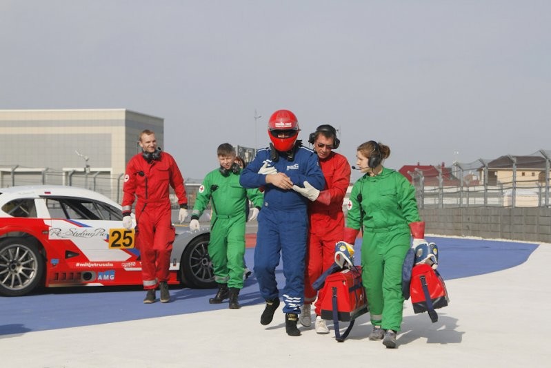 Тренировки медицинского персонала перед Формулой-1 в Сочи