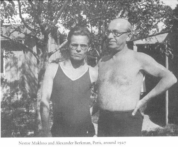 Нестор Махно и Александр Беркман в Париже, 1927 год.
