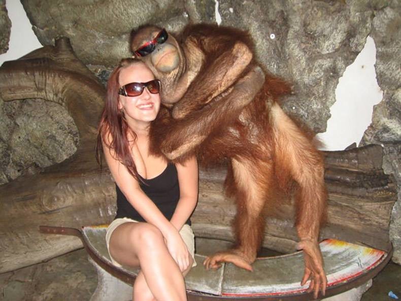 Фото с орангутаном 