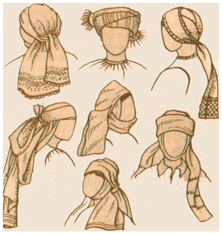 Намётка (намитка) — старинный традиционный женский головной убор восточных славян. Представляет собой полосу из очень тонкого белого кужельного полотна, завязанного особым образом вокруг головы