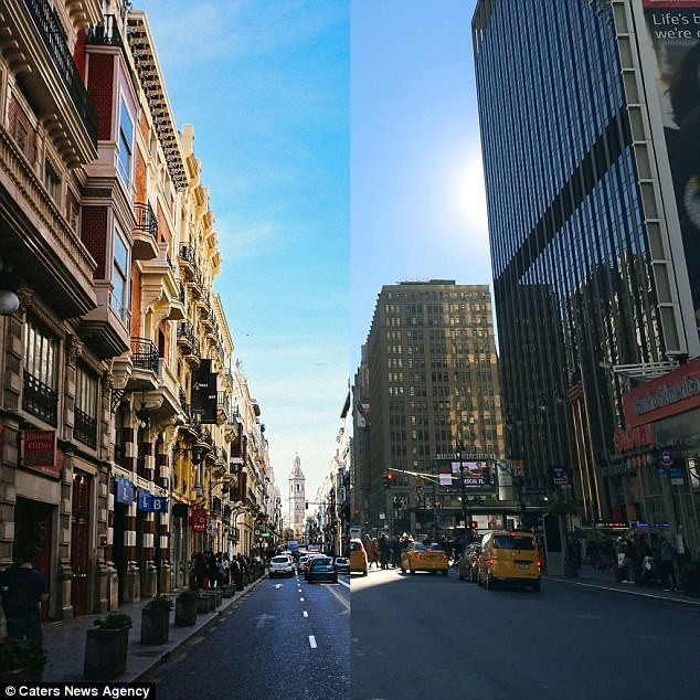 "Слияние" улиц Валенсии (Испания) и Манхэттена (США)