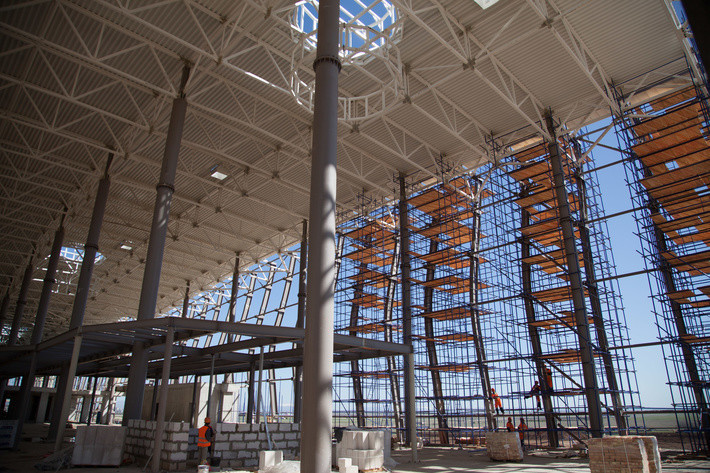 Строительство нового терминала международного аэропорта «Симферополь»