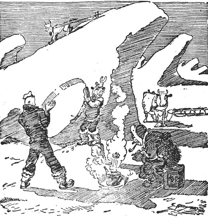 Картинки из советской книги детства "Приключения капитана Врунгеля", 1957