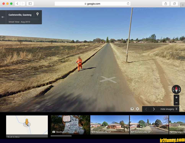 Когда сбежал из тюрьмы и встретил автомобиль Google Maps