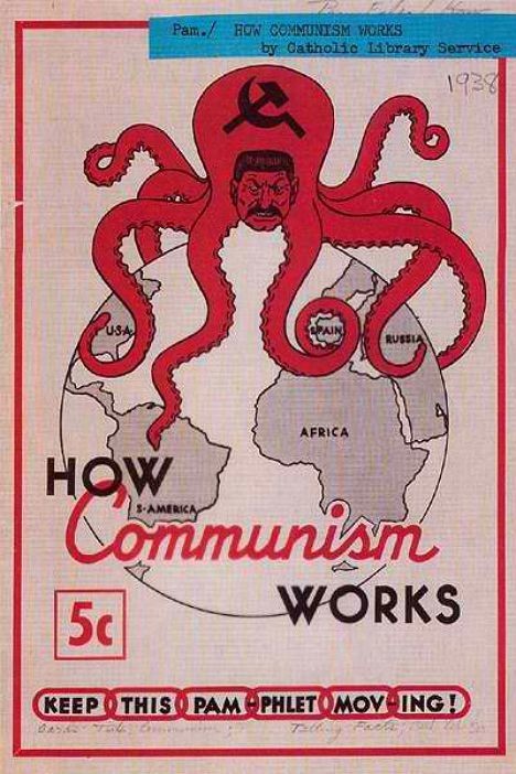 Антикоммунистический плакат США, 1938 год