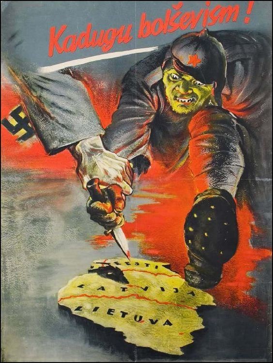 Эстония -  плакаты во время Второй мировой войны