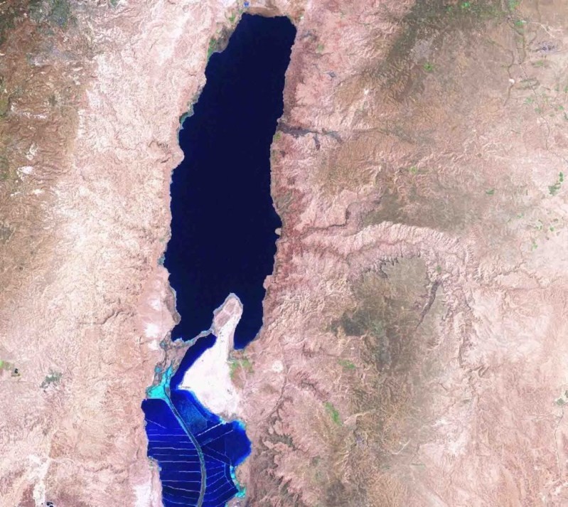 Мертвое море на гугл-карте: