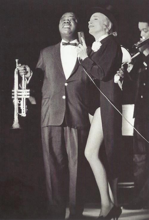 Луи Армстронг Марлен Дитрих. Ривьера-Отель, Лас-Вегас, 1962 год.﻿