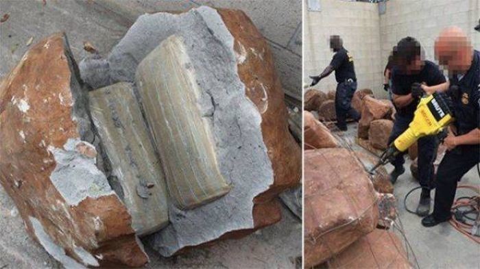 Более 900 кг марихуаны американские таможенники обнаружили в камнях для декоративного дизайна 