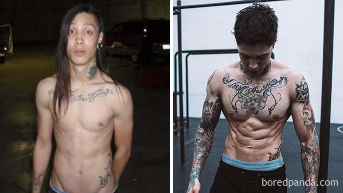 Крис Херия - удивительная трансформация после тренировок с собственным весом
