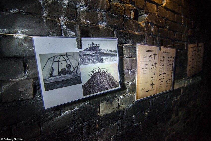 Изображения бункеров и самолетов солдат СС