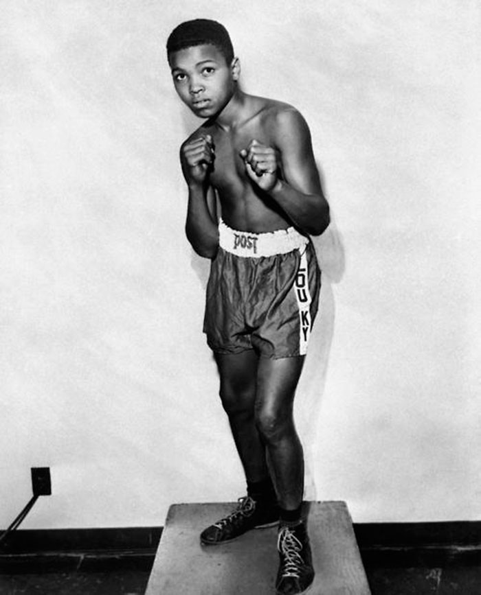 Будущий Мохаммед Али, а пока ещё 12-и летний Кассиус Клей. США. 1954г.