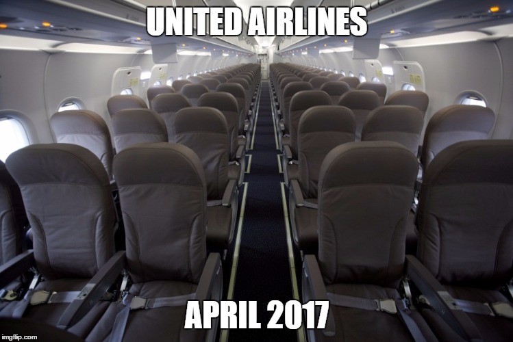Как высмеивают скандал с United Airlines