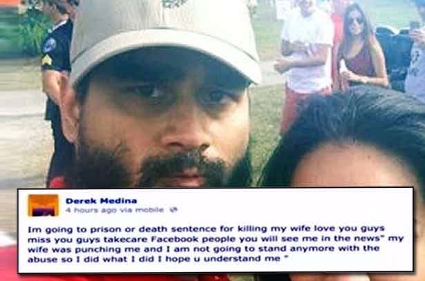 Дерек Медина убил свою жену, и попрощался с ней постом на Facebook*