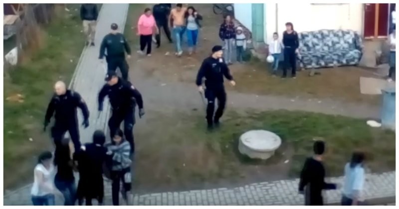Словацкие полицейские провели профилактические мероприятия в цыганском квартале