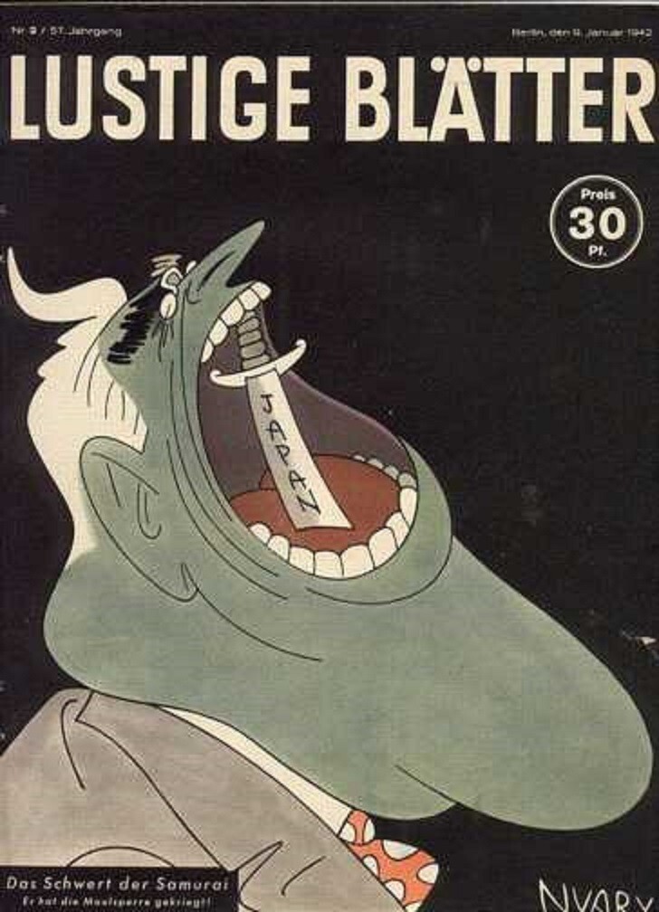 Над чем смеялись в нацистской Германии - сатирический журнал III Рейха Lustige Blätter