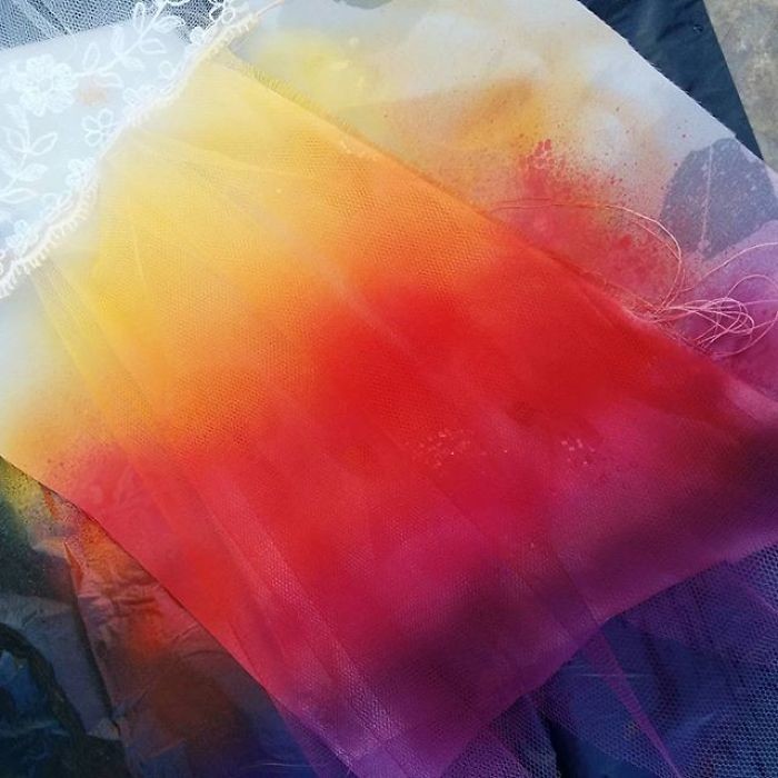 Тестирование красок на ткани