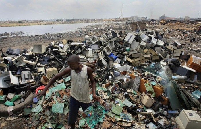 Агбогблоши, Гана – отходы электроники.