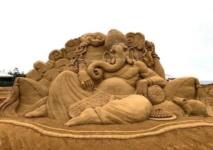 Потрясные песочные скульптуры Тосихико Хосаки