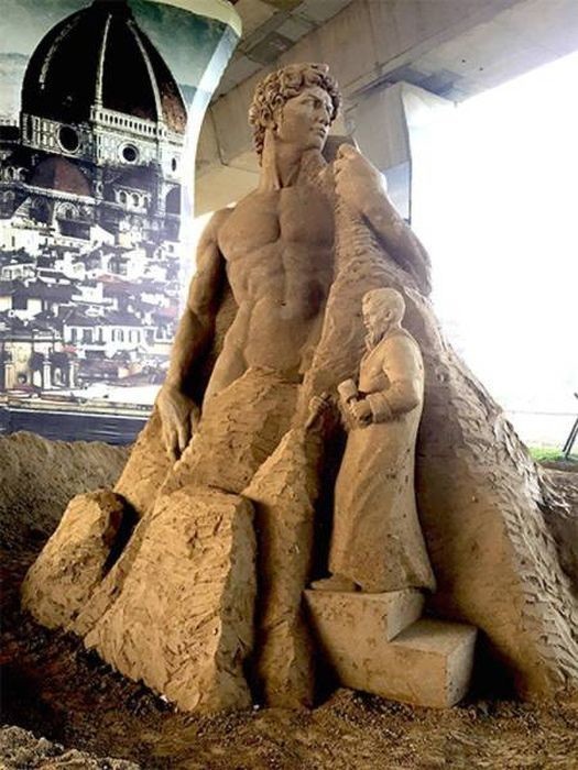 Потрясные песочные скульптуры Тосихико Хосаки