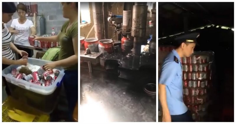 В Китае обнаружили подпольный завод, на котором вручную разливали поддельное пиво